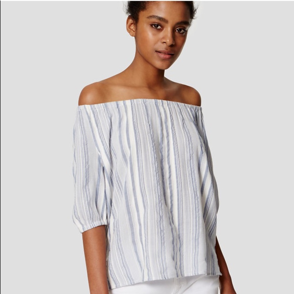 Ann Taylor Loft - Off the Shoulder Boho Top